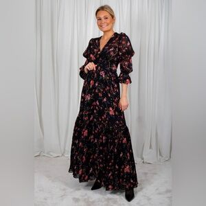 chinese dress ladies Sequin Maxi Dress in Off White  Beau & Ro